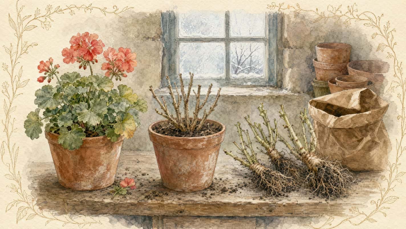 Overwintering Geraniums, Hibiscus and Mandevilla Indoors: Three Strategies, Honestly Compared