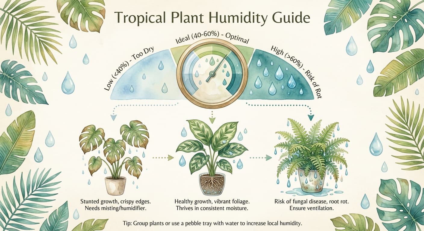 Tropical Plant Humidity Guide: Methods That Actually Work