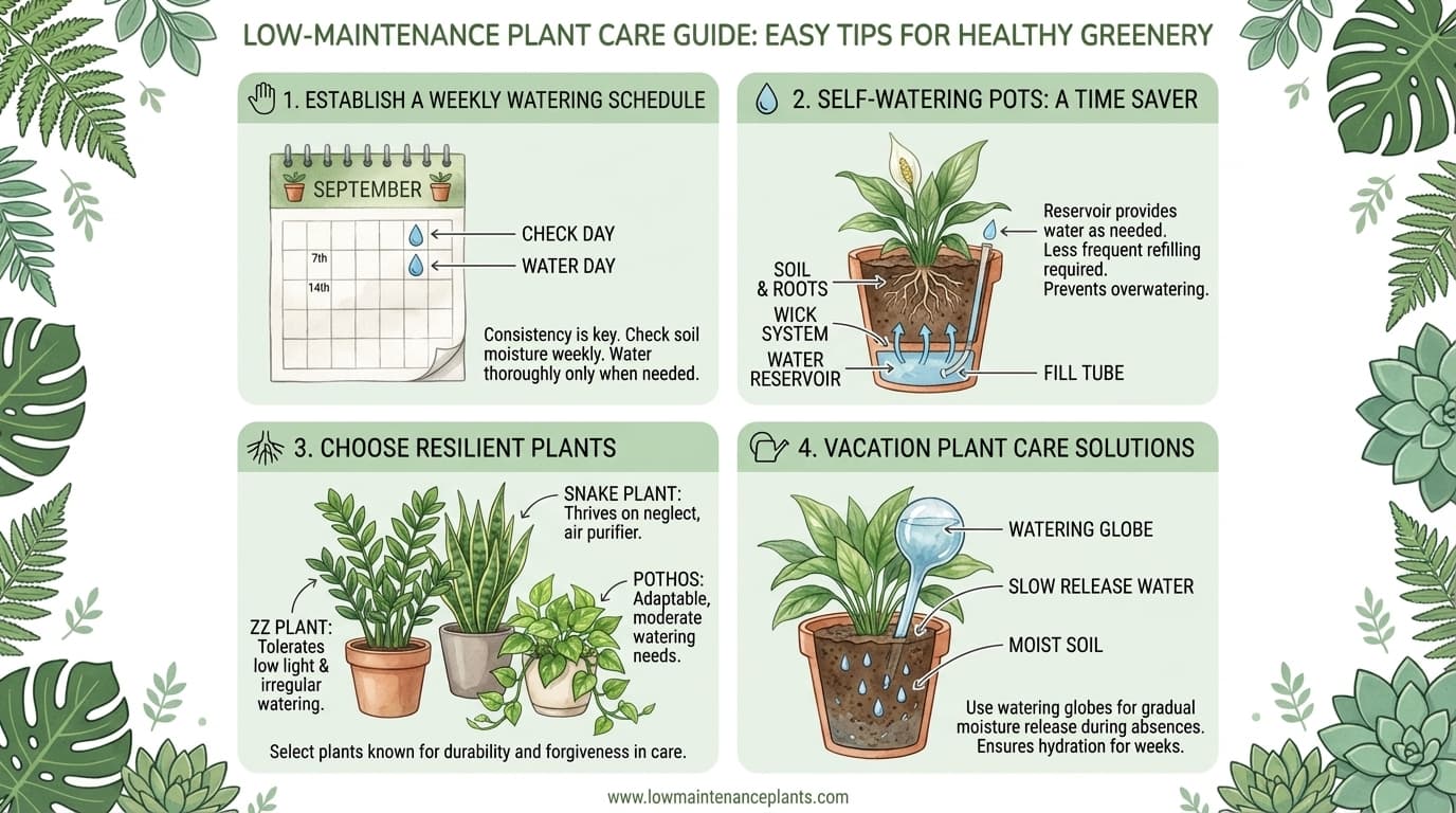 Low-Maintenance Plant Care: Systems for Busy Plant Parents