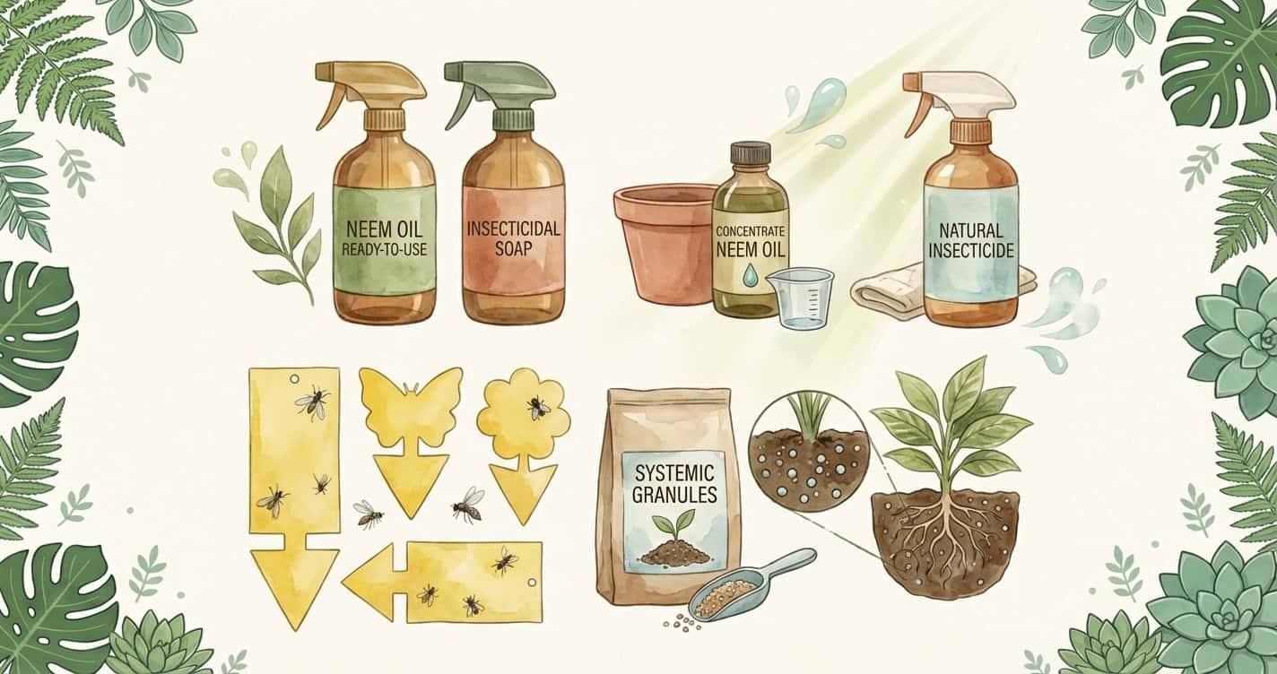 Houseplant Pest Treatments Compared: Neem, Soap, Systemic & More