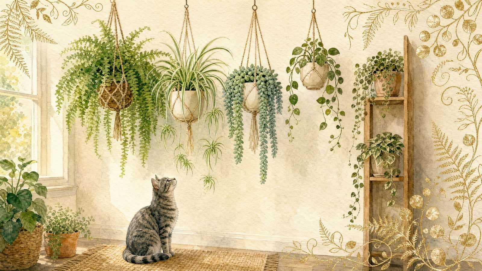 Pet-Safe Hanging and Shelf Plants: Greenery Out of Reach