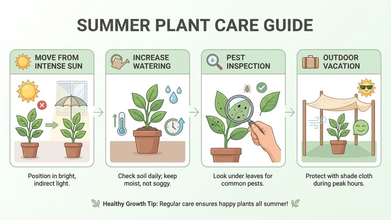 Summer Houseplant Care: Keeping Plants Happy in the Heat
