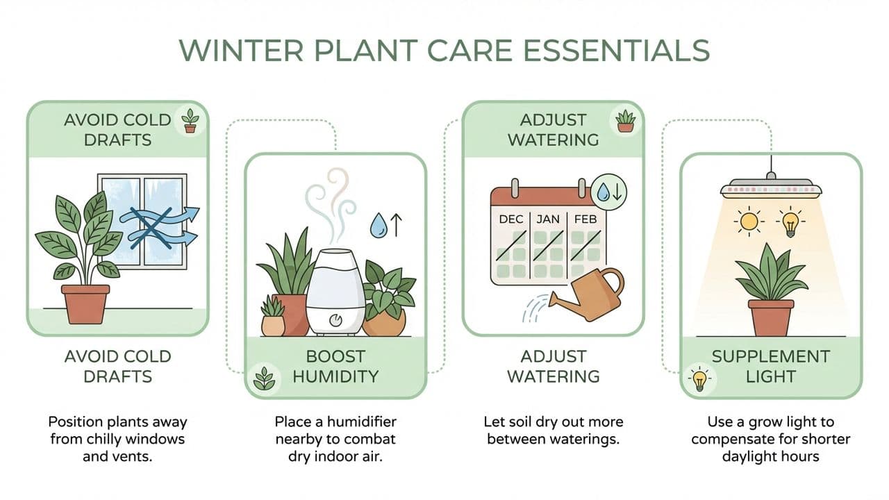 Winter Houseplant Care: Helping Plants Thrive in the Cold